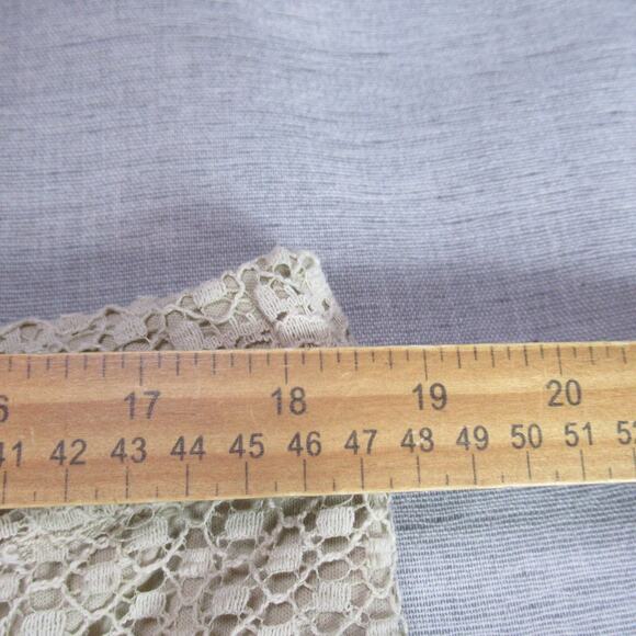 Catherines Skirt Womens 1X Tan Crochet Safari Maxi Handkerchief Hem Boho Peasant - Picture 6 of 7